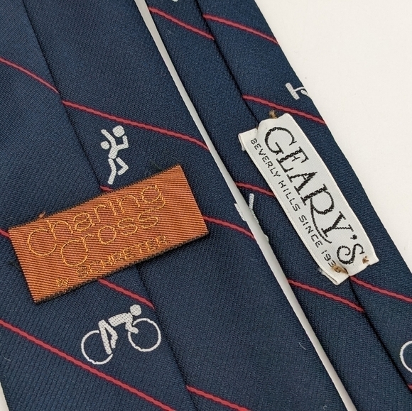 Geary's Chasing Cross Sport Olympic Necktie Tie - Picture 4 of 4